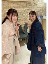 アロマ ヘアー ルーム 新宿店(AROMA hair room) 成人式/卒業式セット☆和装/袴/パール/リボンアレンジ/まとめ髪