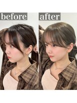 メラク(Merak)&nbsp;後れ毛バランスが可愛い 顔まわり小顔カット