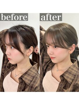 メラク(Merak) 後れ毛バランスが可愛い 顔まわり小顔カット