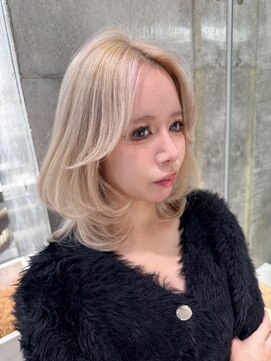 ロンドメリア 天神大名店(Lond Melia) イメチェンヘアスタイル小顔に見せるヘアココアベージュ