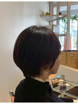 アシャ ヘアー ソリューション 神戸店(asha hair solution) イメチェン/ピンクベージュ/アンブレラカラー/前髪/摂津本山