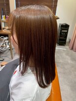 エミュー 大船店(emue)&nbsp;大船ワンカラーブリーチなしダブルカラーブラウンカラー髪質改善