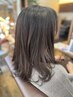 【白髪でも色を明るく楽しるスタイルへ♪】カット＋艶カラー＋トリートメント