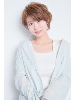 トップシェイプ(TOP SHAPE) ふんわりショート×柔らかベージュ