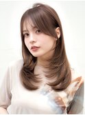 ワンカールダークパープル似合わせカットデジタルパーマ艶感
