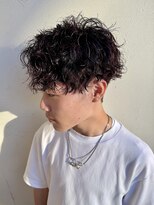 ジュエ ヘアー デザイン(Jue hair design)&nbsp;ツイスパマッシュ/ワインレッドメッシュ/20代/知立