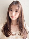 大人可愛い小顔カットダークパープルくびれヘア夏イメチェン