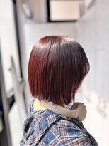 NOAHL NOVA【11/1 NEW OPEN(予定)】 ワインレッド×切りっぱなしボブ A