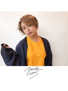 パドトロワ(Pas de trois) 新潟×春パーマ×ウェーブショート×ショートカット