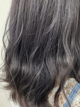 ヘアデザイン マノス(hair design mano's) 大人フェミニン/ラベンダーアッシュ/ヴェールカラー/ロブヘア