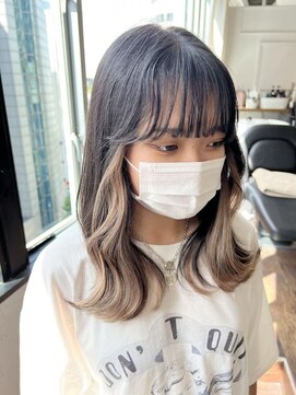 トロニー(TLONY) インナーエクステ　ブリーチなしカラー　style/miaki