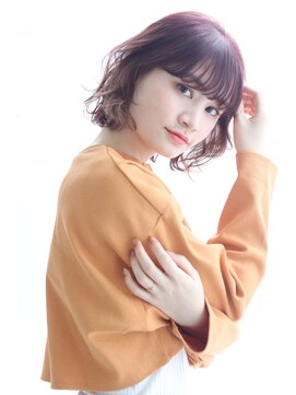 ヘアリゾート ラグーン(hair+resort lagoon) レイヤーボブ×イメチェンイヤリングカラー20代30代40代