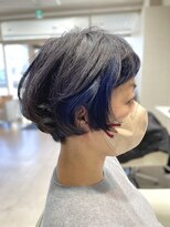 ヴィフ ヘアアンドデザイン(Vif hair&design)&nbsp;グレー×ネイビーブルーのインナー