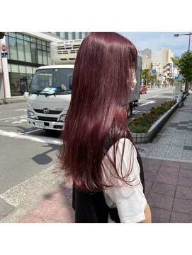 ボアップ(boappu) #カシスカラー#ブリーチカラー#Wカラー#ピンクカラー