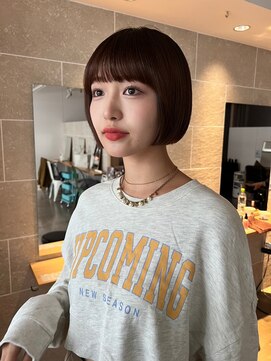 サンド 鹿児島中央(sand) 黒髪/グレーベージュ/レイヤーロング/前髪パーマ[鹿児島中央駅]