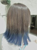 マイノリティー(Minority Produced By TOPHAIR)&nbsp;グラデーションカラー　アッシュブラウン×ブルー