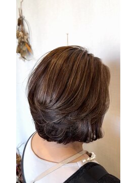 アリーナ 緑が丘店(arena) 顎下ボブ☆ナチュラルハイライト