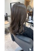 20代30代大人可愛い髪質改善小顔艶感ミディミルクティーページュ