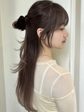 ローネス ギンザ(LONESS ginza) レイヤーカット/顔まわりレイヤー/ブラウンベージ/くすみカラー