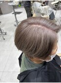 明るい白髪染め×ピンクベージュ　【戸塚/戸塚駅】