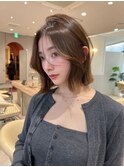 髪質改善＊ミニウルフレイヤーボブ＊美髪【Zina梅田茶屋町】
