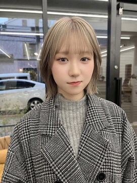 サンド 大阪梅田(sand) @haru__sand ボブ/レイヤーボブ/韓国風/小顔/ワンレン/大阪梅田