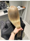 海外風ブロンドヘア