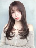小顔かわいいレイヤー/ハッシュレイヤー/くびれヘア