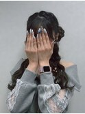 くるみちゃんヘア×ウェーブ外巻き