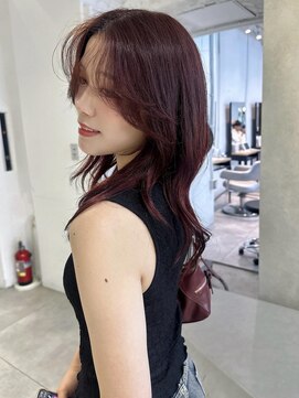 ゼスト パーク(ZEST PARK) ボルドーカラー顔まわりレイヤー　kanon