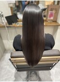 黒髪ツヤサラロングストレート