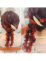 W’d BELL品川駅前店 ヘアセット/ヘアメイク/ヘアアレンジ/着付け専門店 ツイン編みおろし