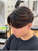 曲がるメンズ縮毛矯正×毛流れセンターパート/名古屋/栄