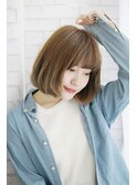 【町田】内巻きボブ×明るめベージュカラー