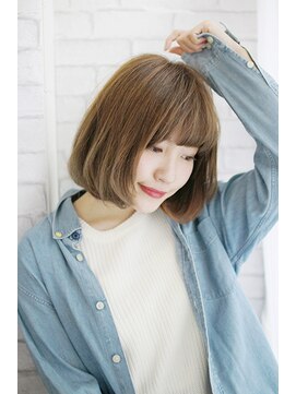 ティエル 町田店(tiel) 【町田】内巻きボブ×明るめベージュカラー