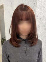 コモドルポ(comodo rupo)&nbsp;チェリーレッド×顔周りレイヤー
