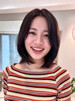 ブラッジ 恵比寿(Bright)&nbsp;ミディアムボブ/ローレイヤーカット/顔まわりカット/20代30代