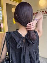 ヒントステーション(HINTSTATION) 〈浅草 半個室〉ブリーチなしカラーラベンダーブラウン