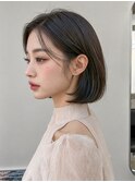切りっぱなしタンバルモリボブ/重め切りっぱなしボブ/