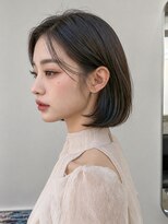 フレイムスヒュー 高崎店(FRAMES HUE)&nbsp;切りっぱなしタンバルモリボブ/重め切りっぱなしボブ/