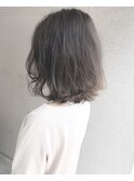【Marl】スモーキーベージュの無造作ボブ♪