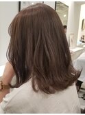 透明感ミルクティブラウン