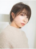 小顔丸みショートボブ【WbyGRITTERs 水上】