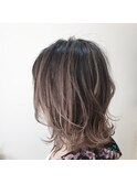 ナチュラルバレイヤージュ×くびれレイヤー