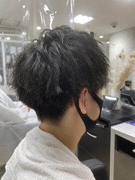 アッシュ 稲田堤店(Ash) ナチュラルマッシュ×波打ち