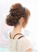編み込みツイストアップヘア☆+°