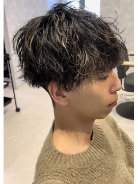 アビー(ABEY) メッシュ波巻きスパイラルパーマ刈り上げマッシュ