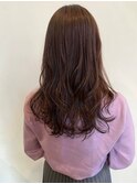 ブラウン系カラー・セミロングスタイル