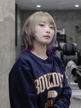スラップス(SLAPS.) ウルフ×ハイトーン裾カラー