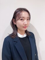 ロロン 代々木八幡(LORONG)&nbsp;ミディアムスタイル  イヤリングカット ペールピンクブラウン